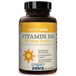 Витамин Д3 NatureWise, 5000 МЕ, 120 капс.