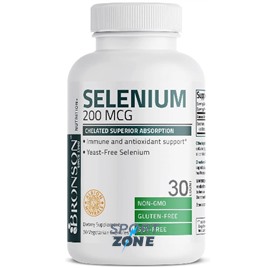Селен Bronson Selenium  0,2 мг, 30 капс.