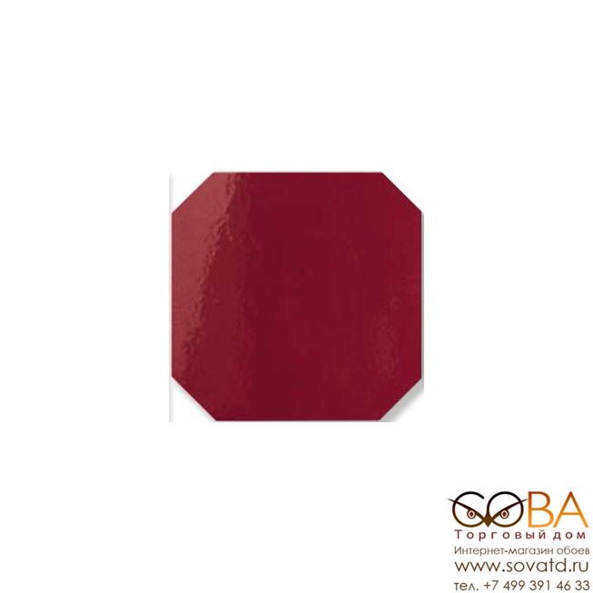 Напольная плитка Tonalite  Ottagonetta Bordeaux 15 x 15 купить по лучшей цене в интернет магазине стильных обоев Сова ТД. Доставка по Москве, МО и всей России