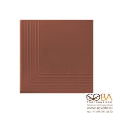 Керамическая плитка Simple Red stopnica narozna 30x30 купить по лучшей цене в интернет магазине стильных обоев Сова ТД. Доставка по Москве, МО и всей России