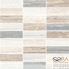 Мозаика Vitra Мозаичный Микс Travertini (3х10) 28,5х29,7 купить по лучшей цене в интернет магазине стильных обоев Сова ТД. Доставка по Москве, МО и всей России