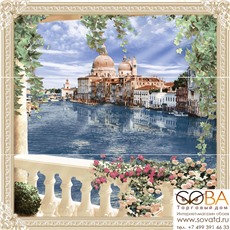 Панно Carra  (C-CR2T013DT) 60х60 купить по лучшей цене в интернет магазине стильных обоев Сова ТД. Доставка по Москве, МО и всей России