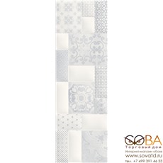 Декор Meissen Вставка Pillow Game пэтчворк белый 29x89 купить по лучшей цене в интернет магазине стильных обоев Сова ТД. Доставка по Москве, МО и всей России