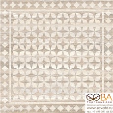 Декор Vitra  Travertini Коричневый Шлифованный Рек 60х60 купить по лучшей цене в интернет магазине стильных обоев Сова ТД. Доставка по Москве, МО и всей России