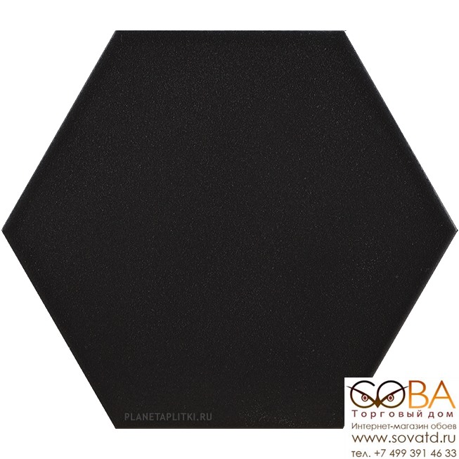 Керамогранит Pamesa  Hex Mayfair Negro (Compacglass) 19.8 x 22.8 купить по лучшей цене в интернет магазине стильных обоев Сова ТД. Доставка по Москве, МО и всей России