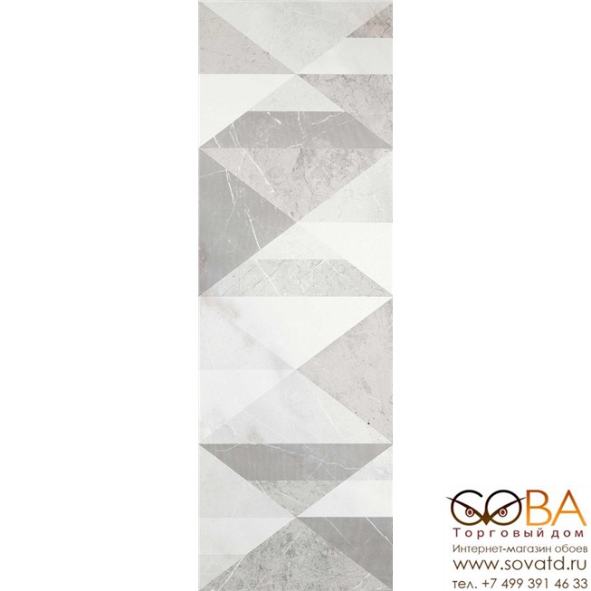 Декор Marazzi  Evolutionmarble Riv Decoro Tangram White Rhi 32,5х97,7 купить по лучшей цене в интернет магазине стильных обоев Сова ТД. Доставка по Москве, МО и всей России