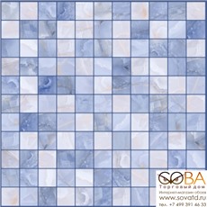 Мозаика Орнелла  синяя 5032-0202 30х30 купить по лучшей цене в интернет магазине стильных обоев Сова ТД. Доставка по Москве, МО и всей России