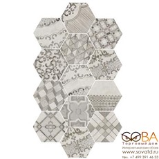 Декор Marazzi Керамогранит Decoro Cementine Freddo 21х18,2 купить по лучшей цене в интернет магазине стильных обоев Сова ТД. Доставка по Москве, МО и всей России