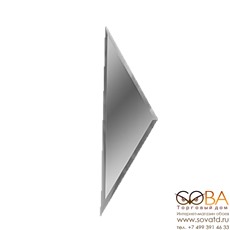 Плитка Зеркальная серебряная  ПОЛУРОМБ боковой РЗС1-01(б) 10х34 купить по лучшей цене в интернет магазине стильных обоев Сова ТД. Доставка по Москве, МО и всей России