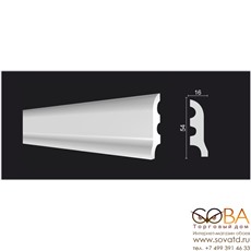 Лепнина Decor-Dizayn Плинтус DD18 купить по лучшей цене в интернет магазине стильных обоев Сова ТД. Доставка по Москве, МО и всей России