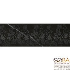 Декор Geneva black  01 25х75 купить по лучшей цене в интернет магазине стильных обоев Сова ТД. Доставка по Москве, МО и всей России