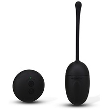 Чёрное виброяичко с ДУ REMOTE CONTROL EGG BLACK