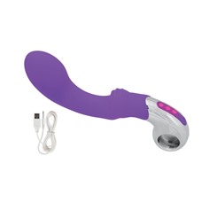 Фиолетовый вибратор Embrace G-wand - 21 см.