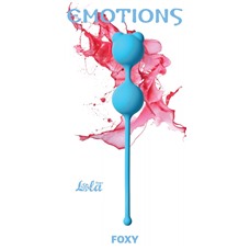 Голубые вагинальные шарики Emotions Foxy