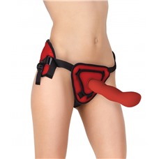 Страпон Deluxe Silicone Strap On 10 Inch Red OUCH! SH-OU211RED