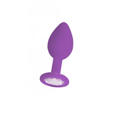 Анальная пробка OUCH! Regular Diamond Butt Plug Purple SH-OU181PUR