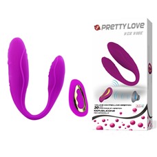 Вибратор для двоих с дистанционным управлением Pretty Love BI-014210