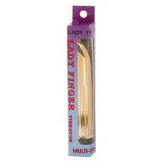 Миниатюрный вибратор Gold Ladyfinger 4040QG-BXSC