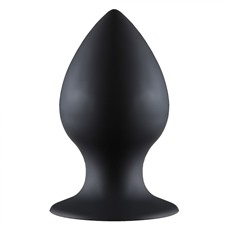 Чёрная анальная пробка Thick Anal Plug Small - 7,8 см.