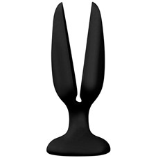 Чёрная пробка-бутон MENZSTUFF FLOWER BUTT PLUG 6INCH - 15 см.