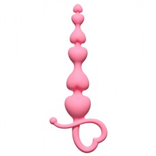 Анальная цепочка Begginers Beads Pink 18 см