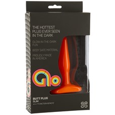 Анальная пробка GLO Vibrating Slim Orange 7051-04BXDJ