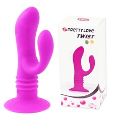 Анальный вибратор с отростком Pretty Love Twist BI-014201