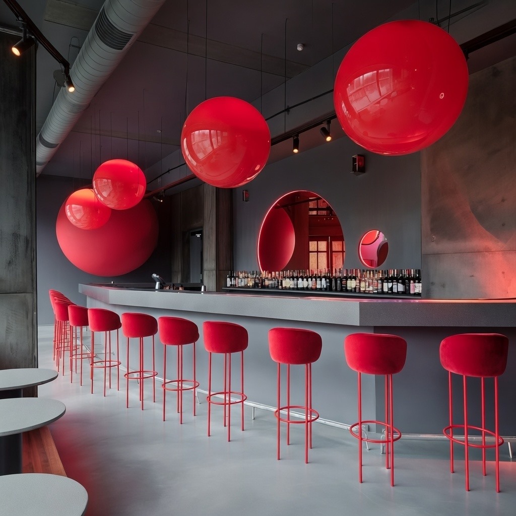 Подвесной светильник шар цветной акрил