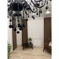 Хрустальная чёрная люстра Ромальо 18 ламп