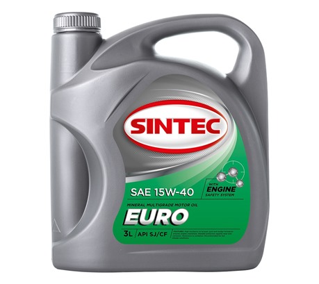 Моторное масло Sintec Euro 15W-40 SJ/CF (3л.)