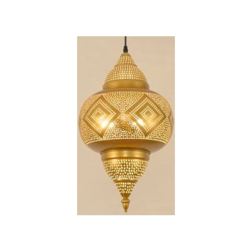 Марокканский фонарь Antique gold квадраты