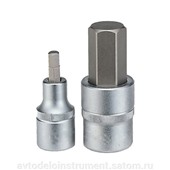головка со вставкой шестигранник  6mm (1/2