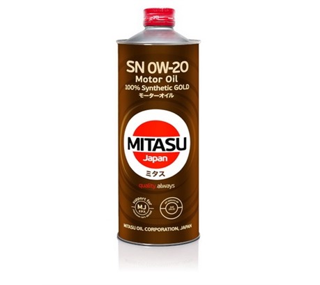 Моторное масло Mitasu Gold SN 0W-20 100% Synthetic (1л.)